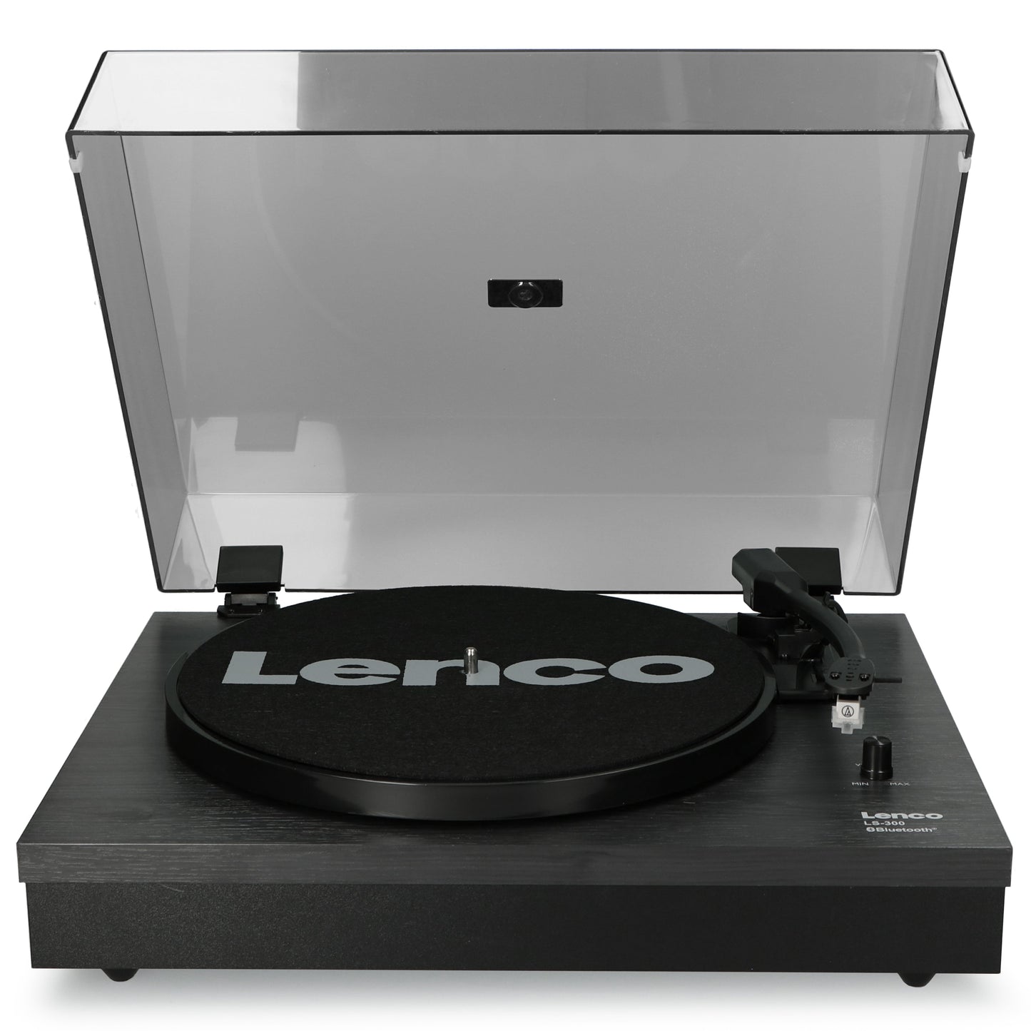 LENCO LS-300BK with Bluetooth® and two separate speakers, black