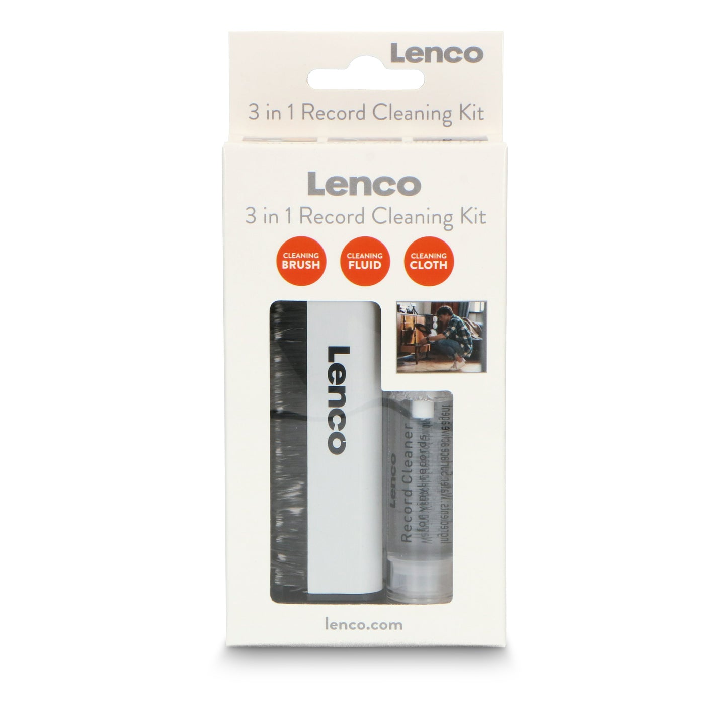 LENCO TTA-3IN1 - Carbon fiber record cleaning brush