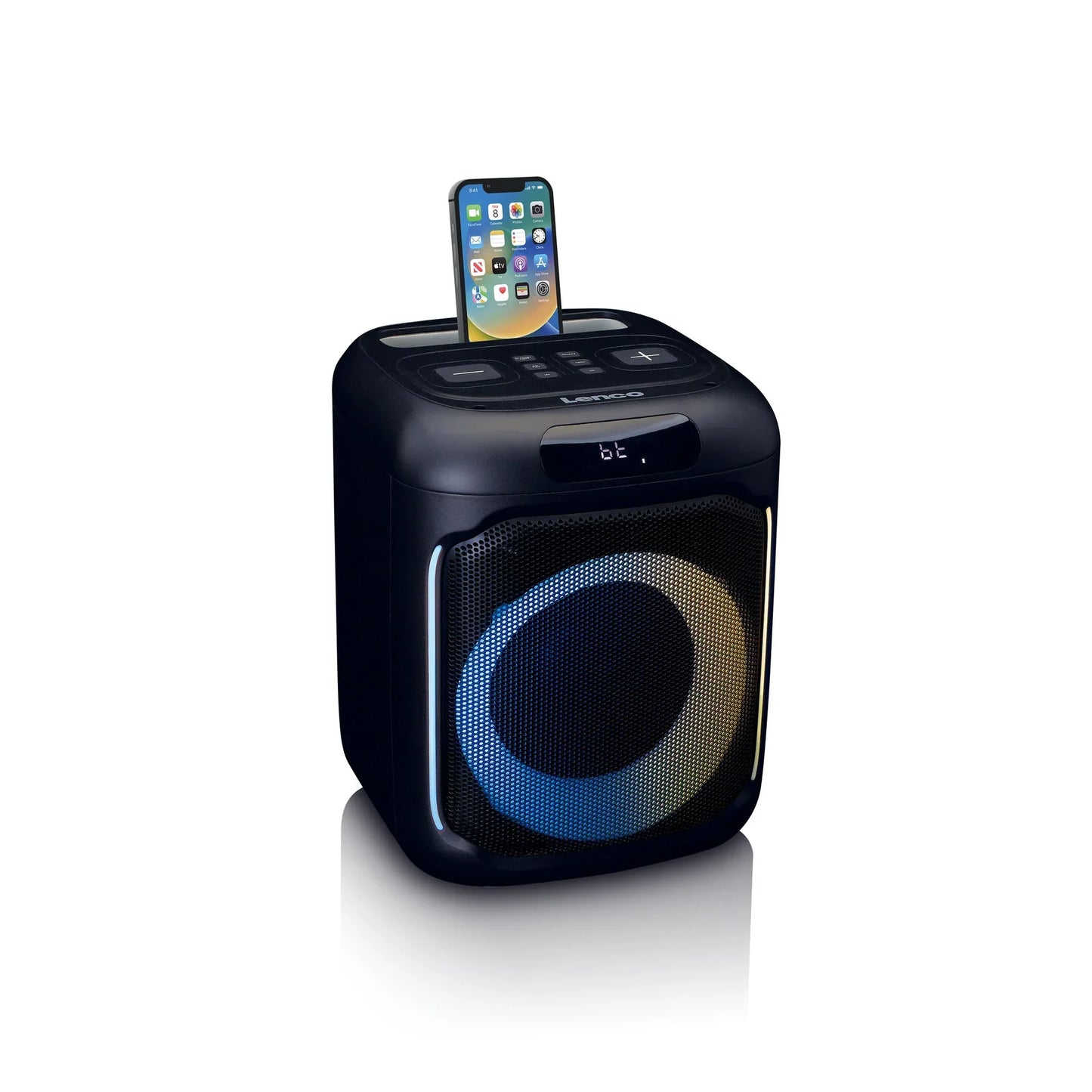 Lenco PA-100 - Party speaker with lights and wireless mic