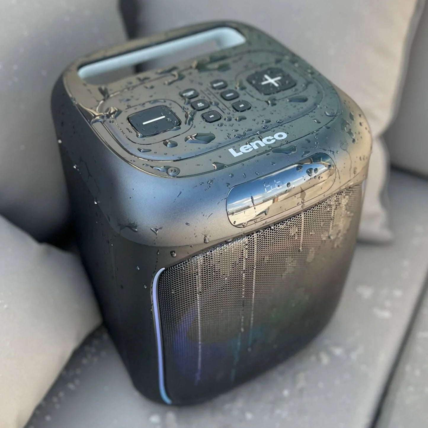 Lenco PA-100 - Party speaker with lights and wireless mic