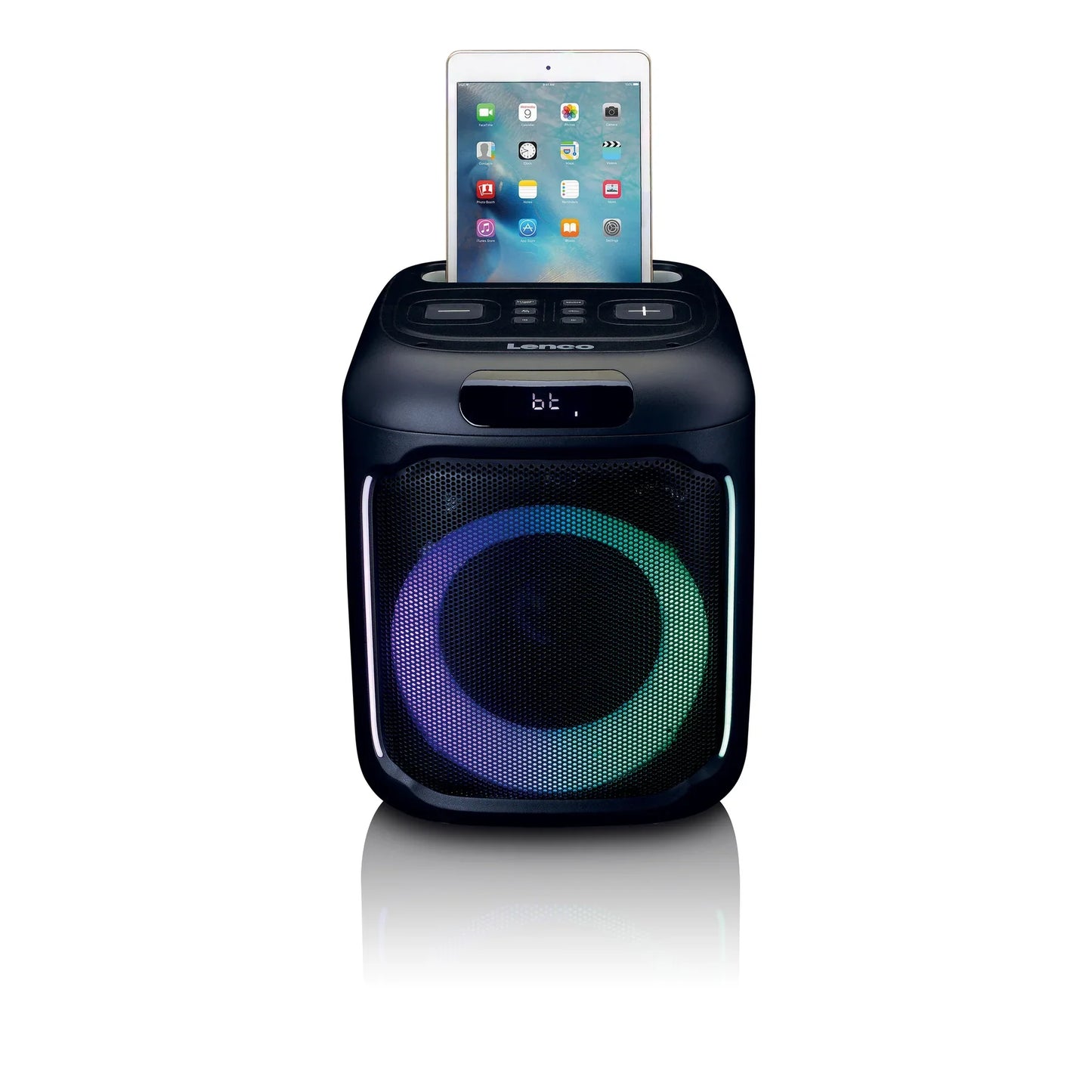 Lenco PA-100 - Party speaker with lights and wireless mic