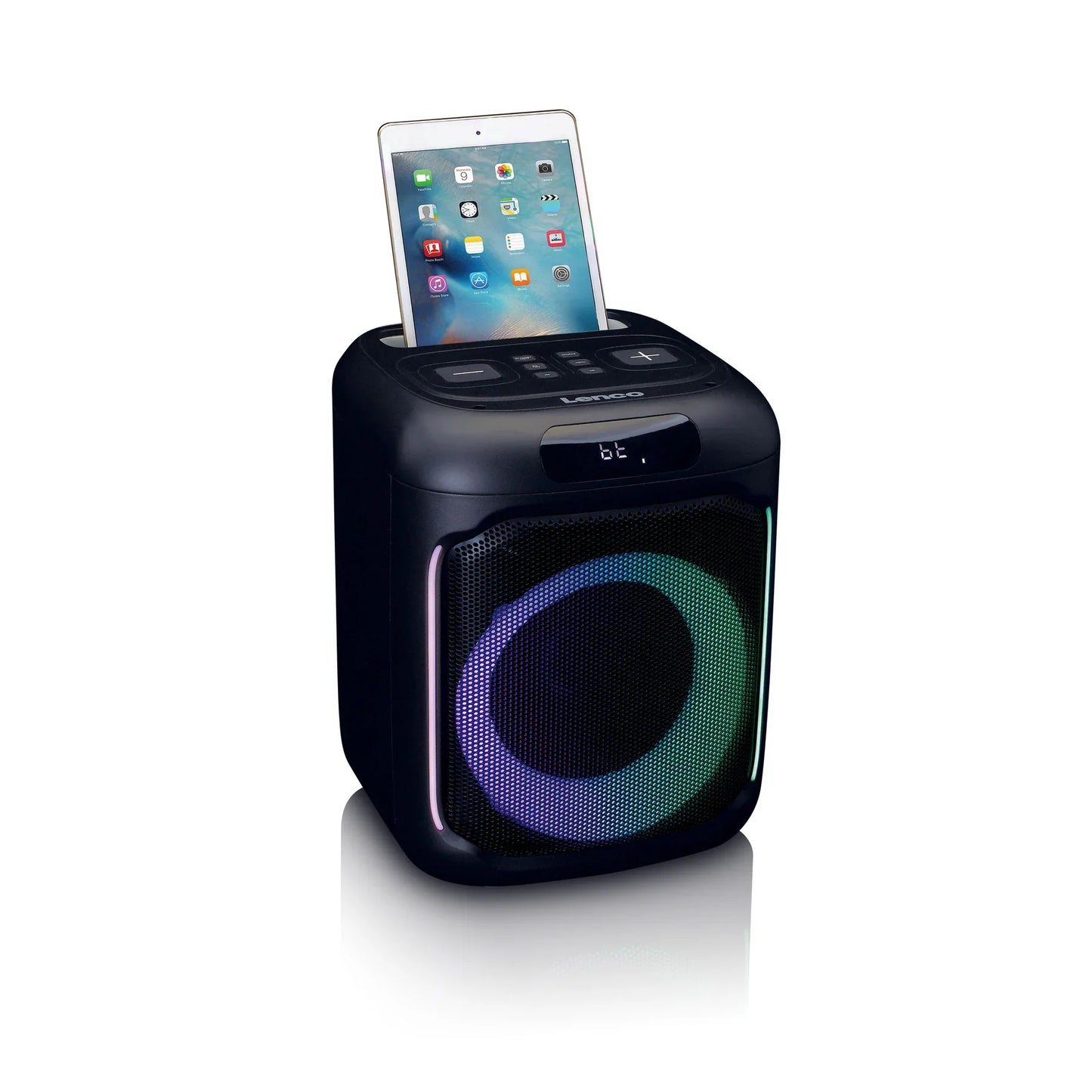Lenco PA-100 - Party speaker with lights and wireless mic