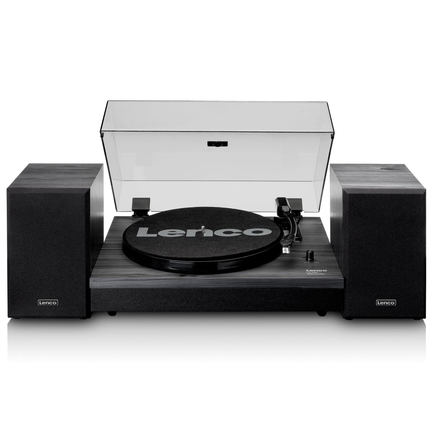 LENCO LS-300BK with Bluetooth® and two separate speakers, black