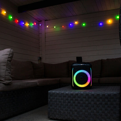 Lenco PA-100 - Party speaker with lights and wireless mic