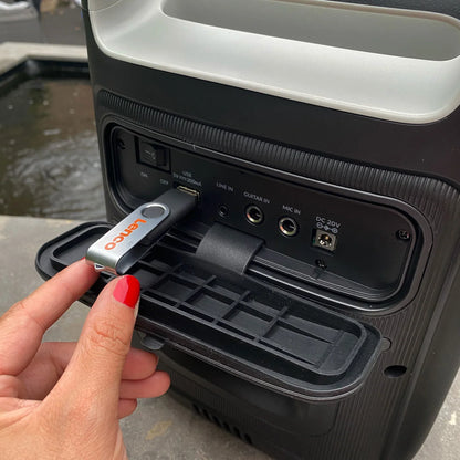Lenco PA-100 - Party speaker with lights and wireless mic