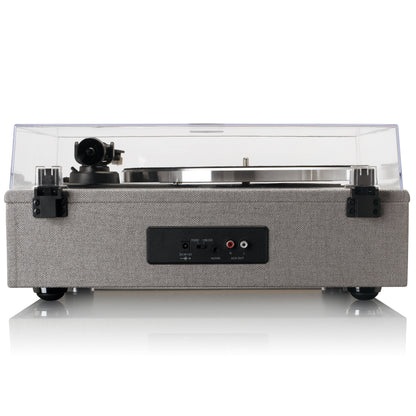 LENCO LS-440GY - Turntable with 4 built-in speakers - Fabric